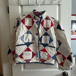Honeybea brand reversible quilt coat